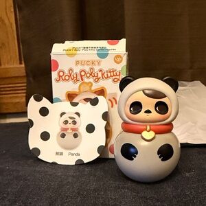 Pop Mart - Pucky - Roly Poly Kitty - Panda 🐼